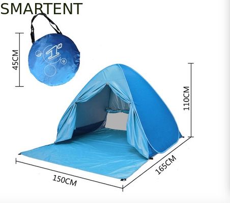 Kopen Schaduw van de de Schuilplaats Pop Omhooggaande Tent van de polyester190t Zon voor Gordijn van de Strand het Voorw Deur online vervaardiging