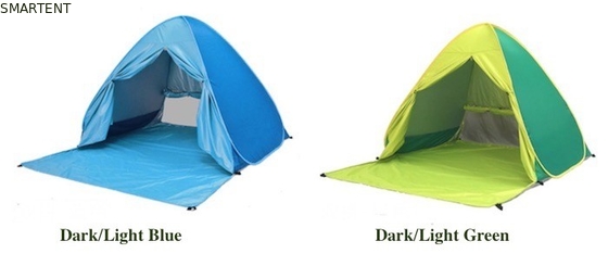 Outdoor Camping Tents Automatic Pop Up Beach Tent Plus Size Zilveren gecoat 190T Polyester 165*200*130cm Zonnebestendig Met UV 50 leverancier