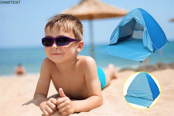 Outdoor Camping Tents Automatic Pop Up Beach Tent Plus Size Zilveren gecoat 190T Polyester 165*200*130cm Zonnebestendig Met UV 50 leverancier