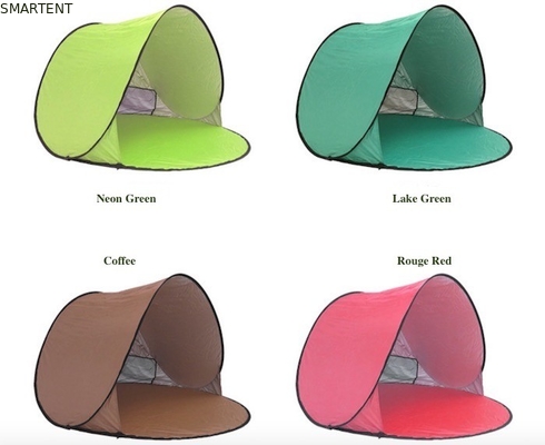 150*150*90cm Buiten waterdicht Pop Up Canopy Tent Zondicht Zilveren gecoate 190T Polyester Automatische Strand Shelter leverancier