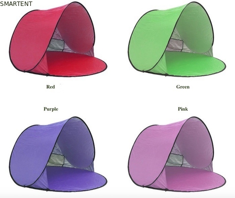 150*150*90cm Buiten waterdicht Pop Up Canopy Tent Zondicht Zilveren gecoate 190T Polyester Automatische Strand Shelter leverancier