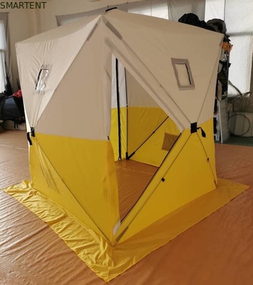 200*200*200MM Buiten-Dual-Color Waterproof PU Coated 200D Polyester Oxford Folding Fibergals Pop Up Work Tents leverancier