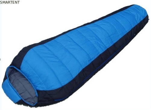 Outdoor Travel Camping Waterdicht Zwart 190T Poly Cotton Mountain Slaapzak 230X80X50cm leverancier