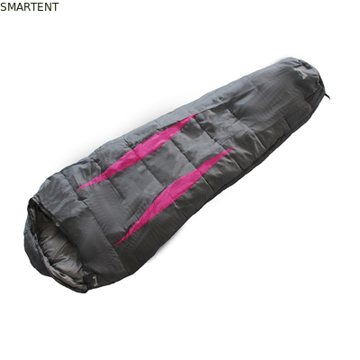 Outdoor Travel Camping Waterdicht Zwart 190T Poly Cotton Mountain Slaapzak 230X80X50cm leverancier