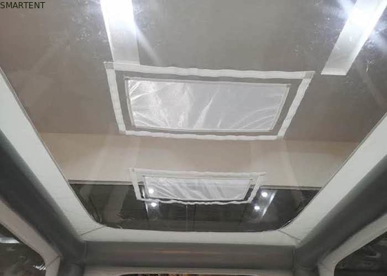 Witte rechthoekige opblaasbare kampeertent 400D Oxford Air Pole Geïsoleerde tent L3XW2XH2.2M leverancier