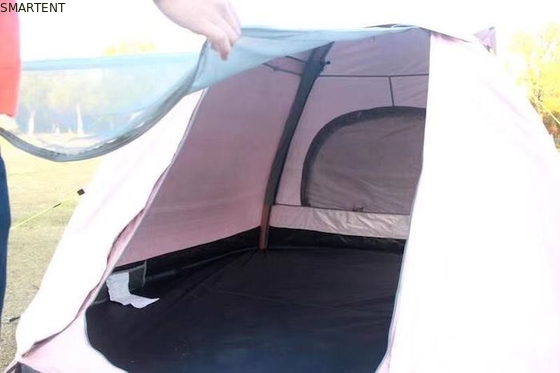 Camping Roze opblaasbare paal tent PU3000mm opblaasbare camping tent 3 personen leverancier
