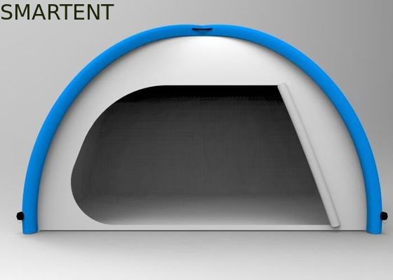 kopen Zilveren gecoate opblaasbare buitenkampertenten 190T Blauwe opblaasbare pop-up tent online vervaardiging