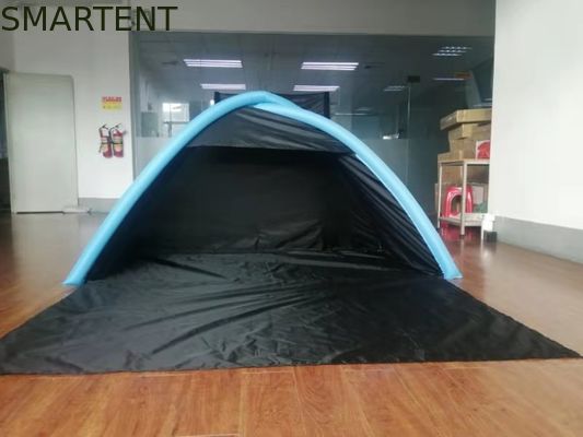 Kopen Zwart polyester 190T 2 Man Beach opblaasbaar kampeertent Blow Up Beach Tent online vervaardiging
