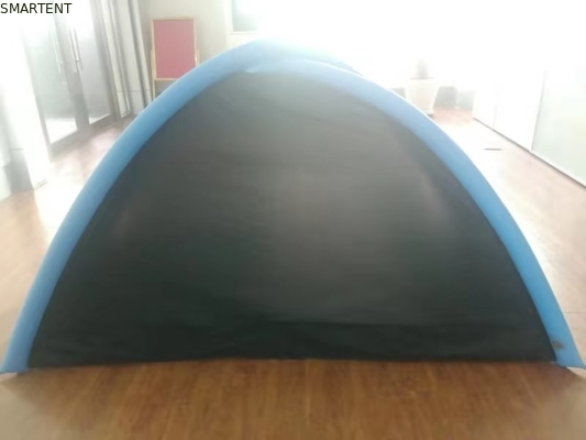 Zwart polyester 190T 2 Man Beach opblaasbaar kampeertent Blow Up Beach Tent leverancier