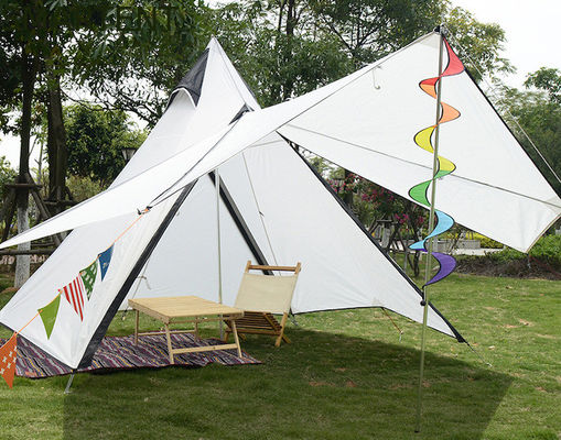 Kopen Witte het Katoenen Canvas Openlucht Kamperen Tent 320X260X200CM van Yurt van het Tenten Indische Tipi online vervaardiging