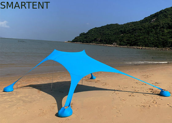 Kopen Blauwe Leica-van de de Zonschaduw van het Polyester Pop Omhooggaande Strand de Tent Uvbescherming 210X210X170CM online vervaardiging