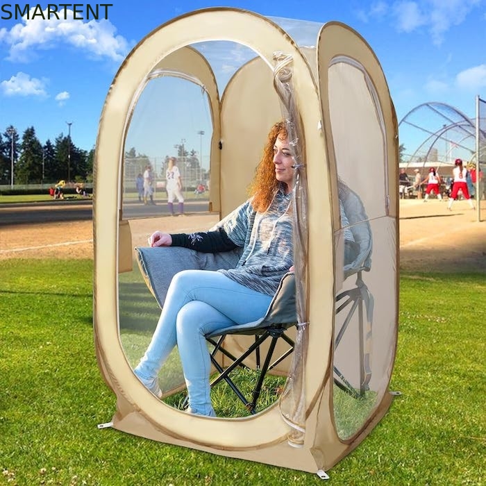 35 * 35 * 60 inch beige waterdichte UV beschermde pop-up sport tenten met eenvoudige installatie leverancier