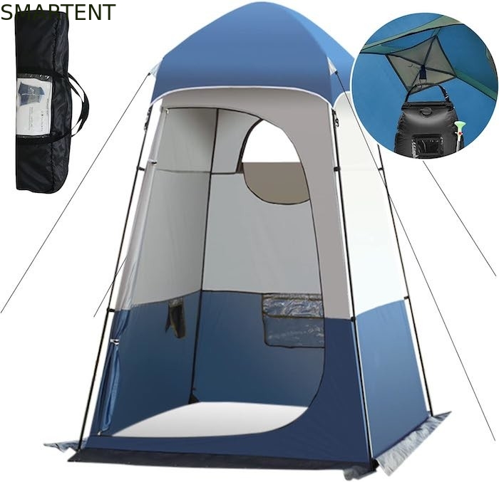 160*160*240CM Blauw Waterdicht 210T Polyester Pop Up Privacy Tenten Met UV Bescherming Voor Kamperen En Outdoor Evenementen leverancier