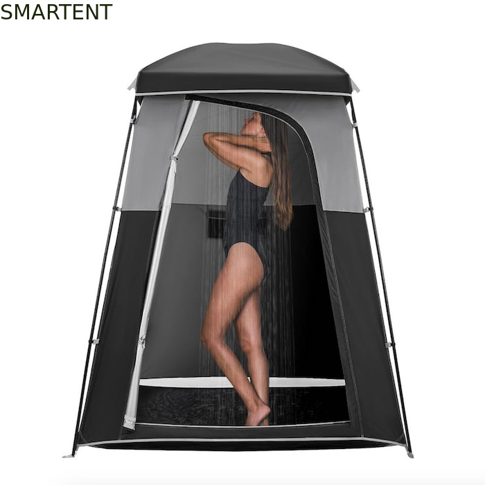 167*167*218CM Zwarte polyester Draagbare UV beschermde Pop-up privacy tenten met onmiddellijke installatie voor buitenevenementen leverancier