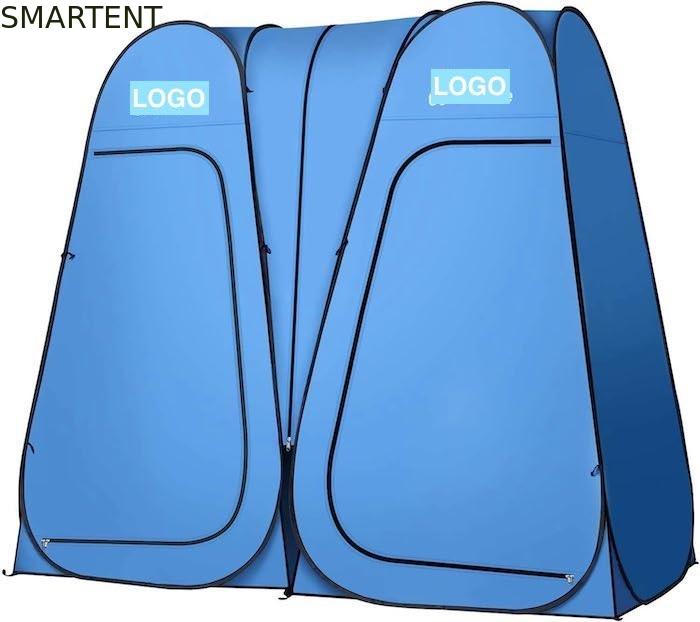 94.5 * 47.2 * 74.8 inch waterdicht blauw polyester 190T Pop-up privacy tenten met volledige dekking en onmiddellijke opstelling leverancier