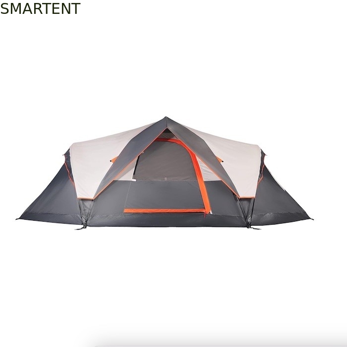 410*210*140cm Grijs polyester 6-seizoen Pop Up Camping tent met waterdichte vloer / mesh ramen leverancier