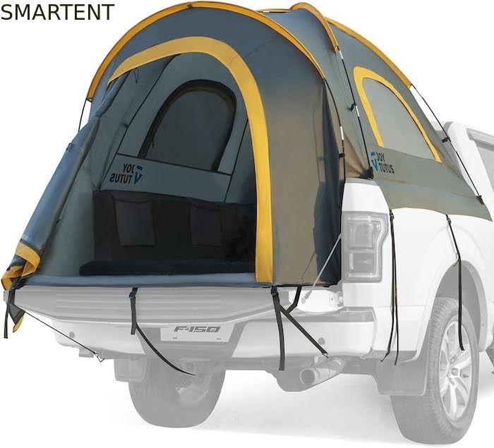 Buiten 2.17*1.60*1.70M Grijs PU2000 Waterdicht Polyester 2persoons pick-up kampeertent met glasvezelstang leverancier