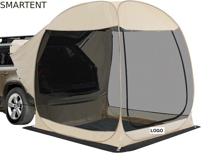 2.13*2.13*2.18M Beige Kleur UV Bescherming Waterdicht Gecoat Polyester Pop Up Sport Utility Vehicle Camping Tent leverancier