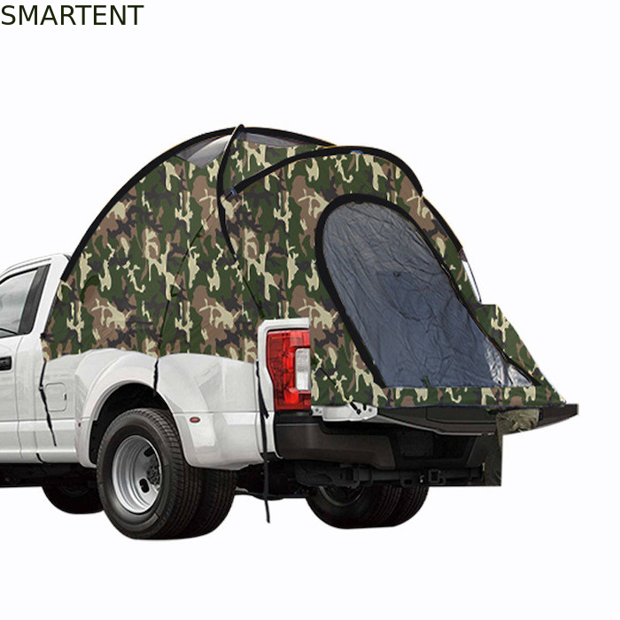 (200+50) * 170*170CM Alle weersomstandigheden camouflage waterdicht polyester 210D pop up pickup truck achtertent voor buiten kamperen leverancier