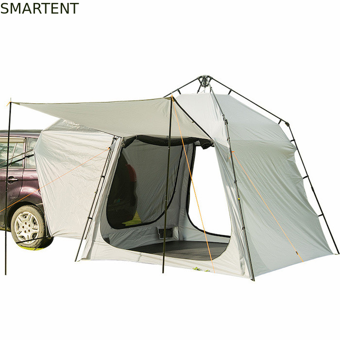 220*220*195CM Glasvezel 4-persoons Grijs PU2000MM Polyester 210D SUV Camping Tent Waterdicht Met UV-bescherming Gemakkelijk op te zetten leverancier