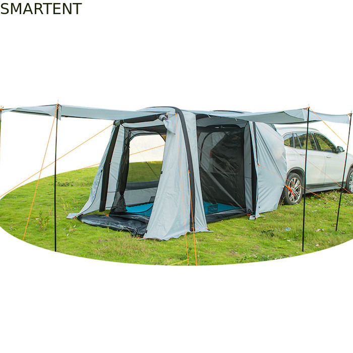 149.6*70.8*70.8 inch Grijs Waterdicht PU2000MM Gecoat Polyester 210D Ruime SUV Air Camping Tent Met UV Bescherming leverancier