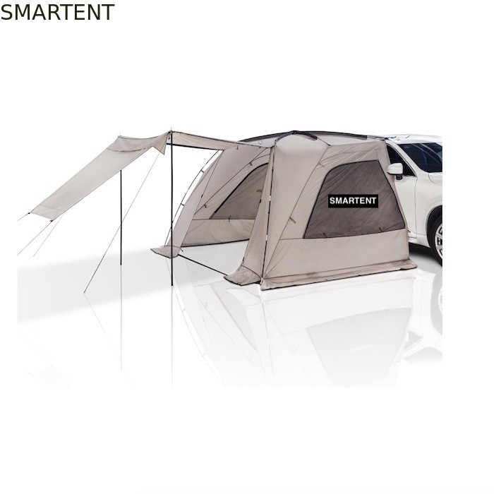 2.49*3.20*1.91M Draagbare grijze auto kampeertent waterdicht PU3000MM gecoat polyesterstof voor outdoor avontuur leverancier