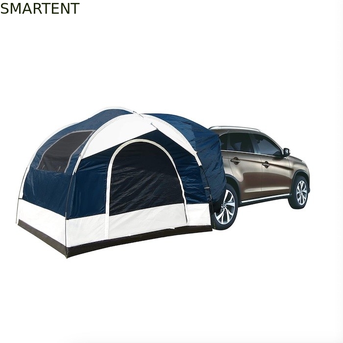 2.44*2.44*2.19M 6 Personen Blauw Waterdicht Gecoat Polyester Auto Camping Tent Met 2 Windows 4 Seizoen Quick Setup leverancier