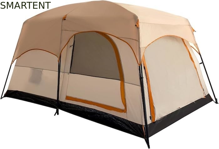 4-persoon 3.3*2.1*1.85M Buiten alle weersomstandigheden Khaki Waterdicht Gecoat Polyester 2-House Design Camping Tent leverancier