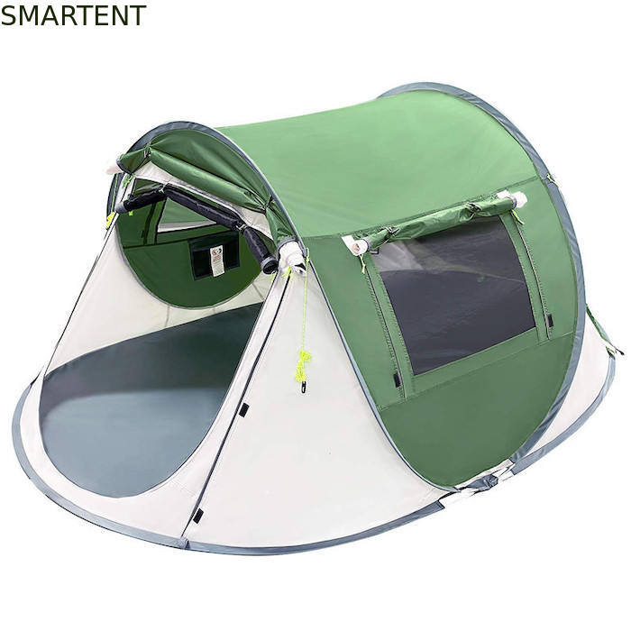 2 personen 245*148*100cm Groen Waterdicht Polyester Outdoor Camping Ruim Pop Up Boat Tent Met Mesh Ventilatie leverancier