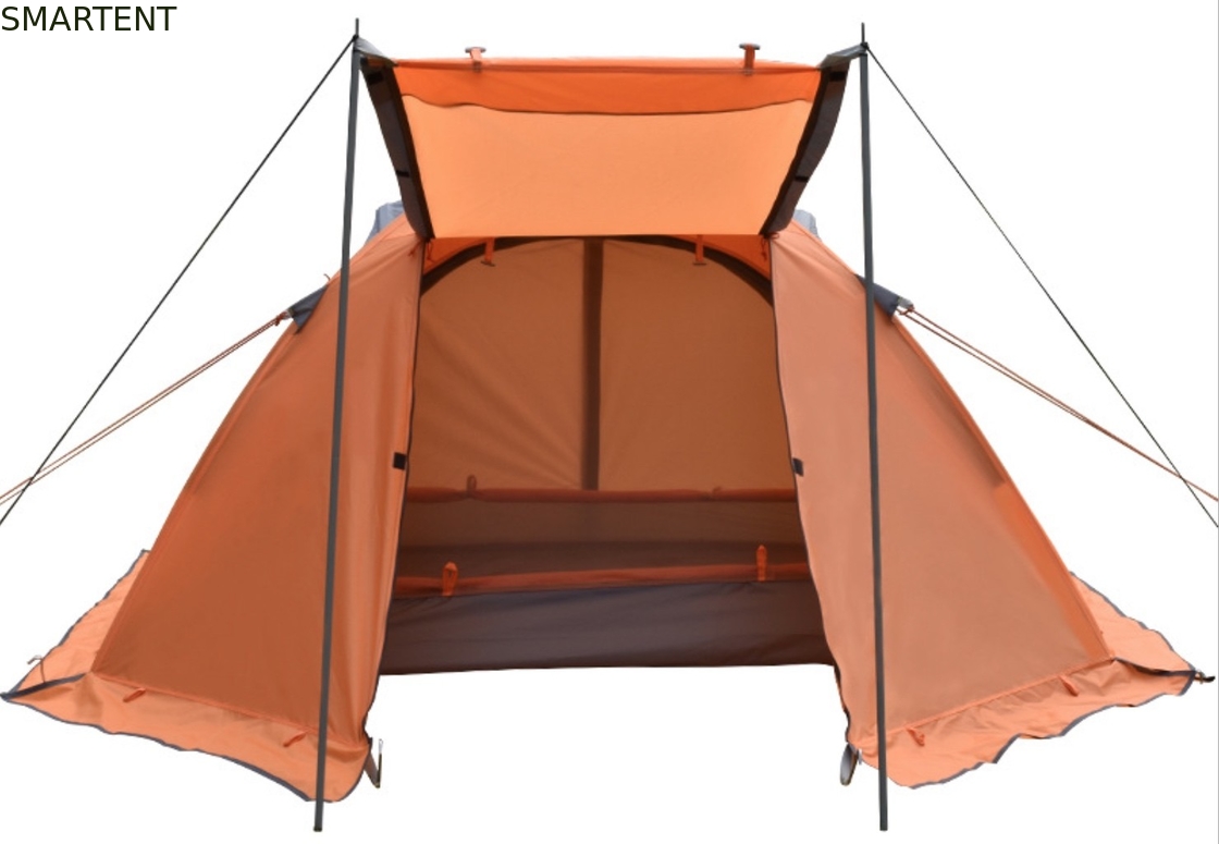 150*210*120cm Waterdicht Oranje 210D Polyester Ripstop Coated PU3500+ Outdoor Camping Tents Geschikt voor 2~3 Personen leverancier