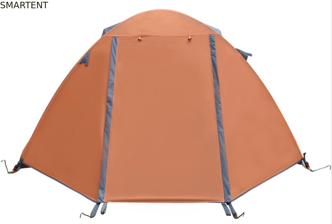 Buitenkampertent 210*180*130cm Oranje kleur 210D Polyester Ripstop PU2000mm bekleed voor sneeuwveld en familie evenement leverancier