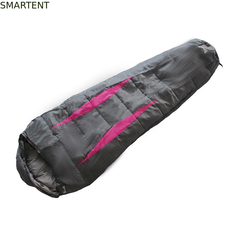 Outdoor Travel Camping Waterdicht Zwart 190T Poly Cotton Mountain Slaapzak 230X80X50cm leverancier