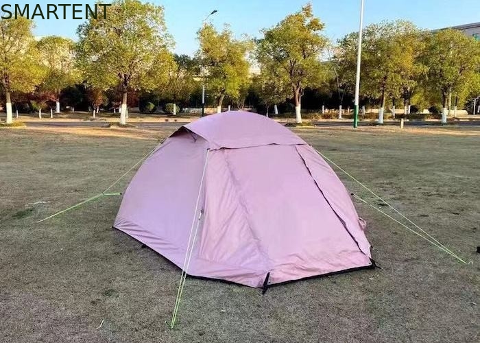 Camping Roze opblaasbare paal tent PU3000mm opblaasbare camping tent 3 personen leverancier