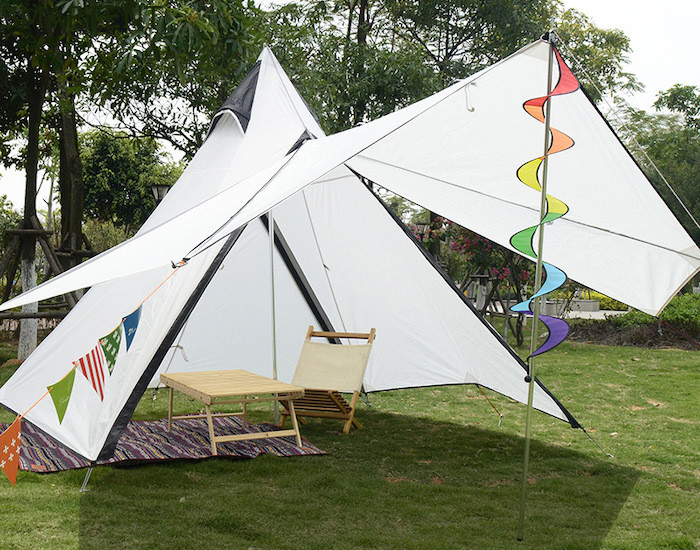 Witte het Katoenen Canvas Openlucht Kamperen Tent 320X260X200CM van Yurt van het Tenten Indische Tipi leverancier