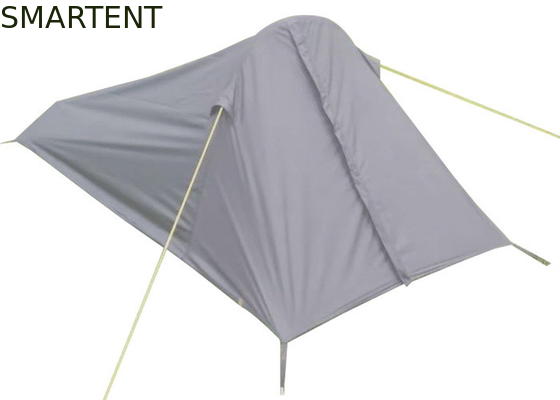 Kampeermateriaal voor buiten 1-persoons waterdichte zwarte PU-gecoat 190T polyester dubbellaagse opblaasbare trekkingtenten