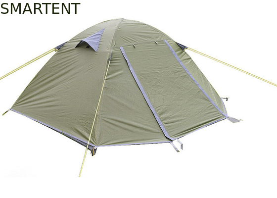 Outdoor Kamperen Ouder-Kind Uitrusting 210*110CM Dubbellaags Waterdicht Groen PU Gecoat 190T Trekking Tent