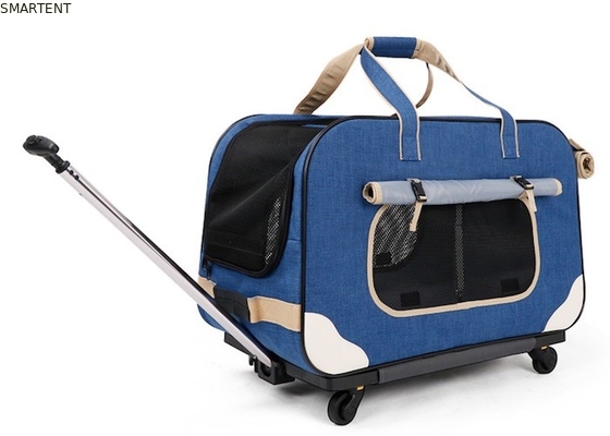 Het opgenomen Blauwe van de de Hondtent van Wateproof 900D Oxford het Huis Leuke Huisdier levert 62x35x39cm